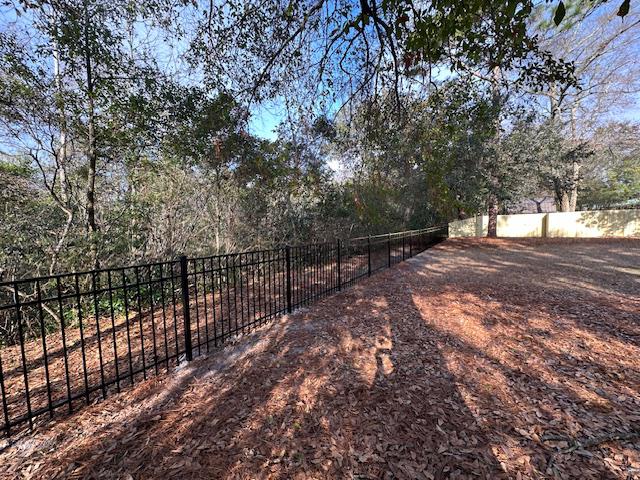 board on board and aluminum fence installed by top rail fence