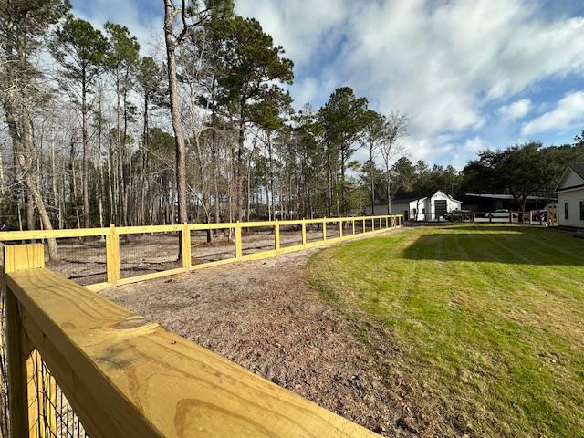 welded wire wood fence installed by top rail fence