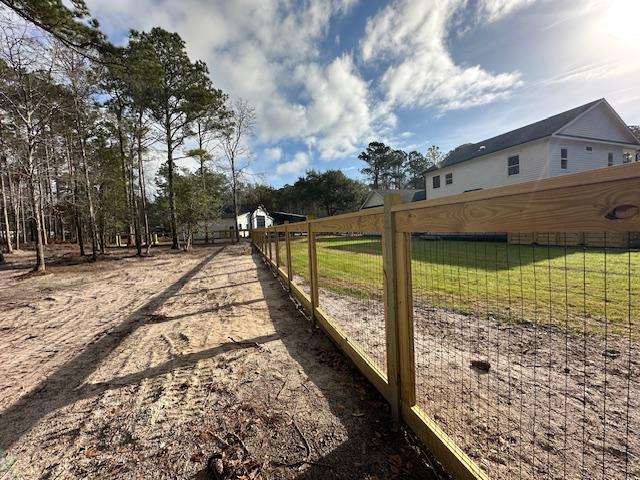 welded wire wood fence installed by top rail fence