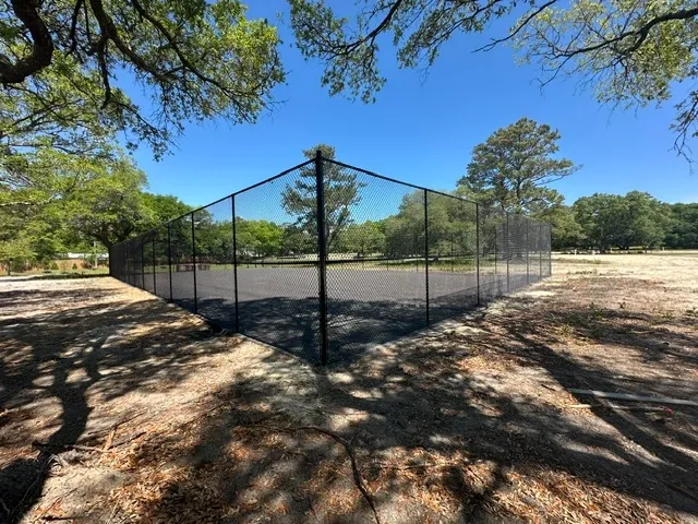 Tennis Court Fence Install