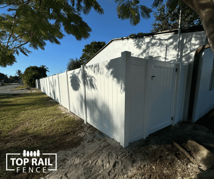 Vinyl Privacy Fence Installation