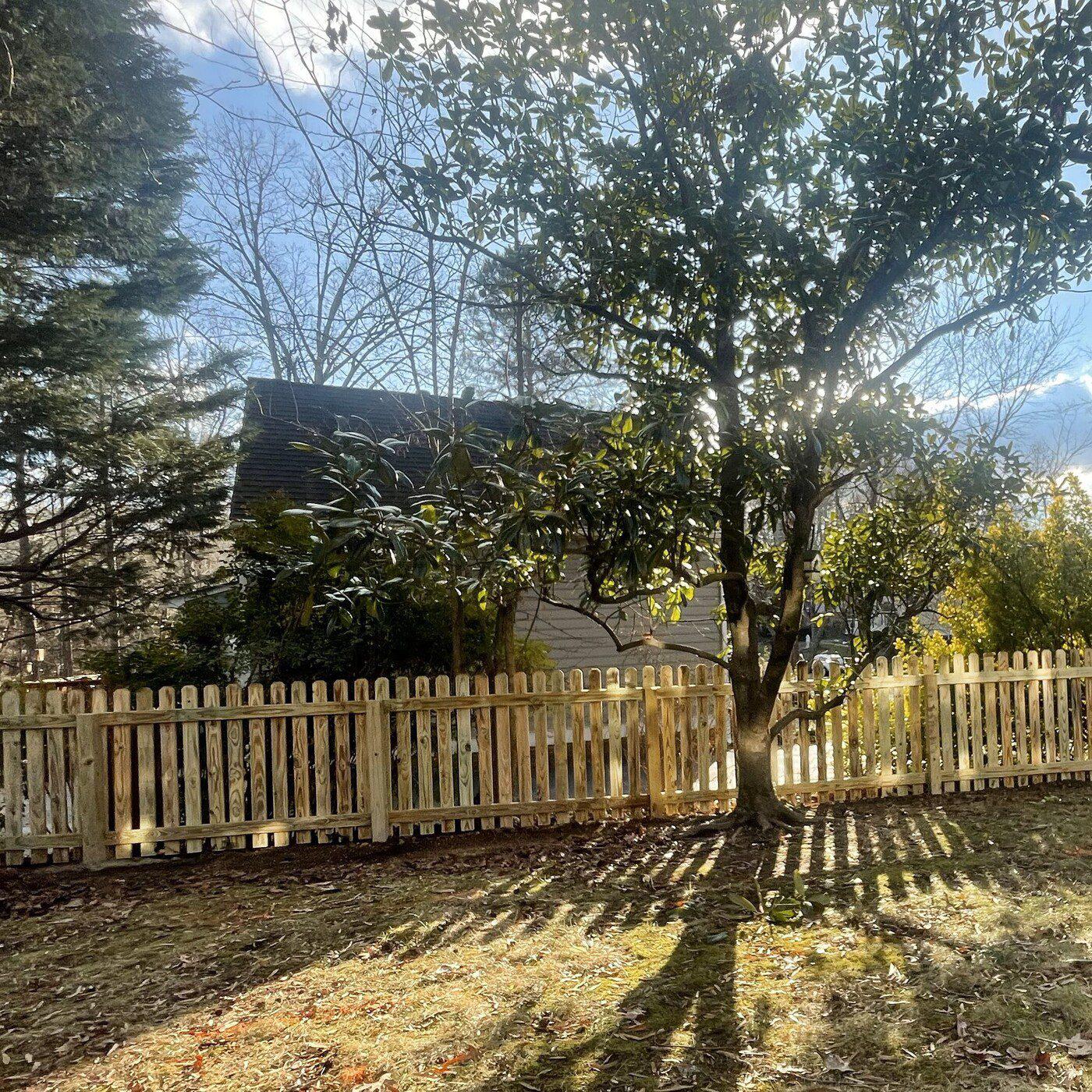 4ft High Dog-ear Picket Fence