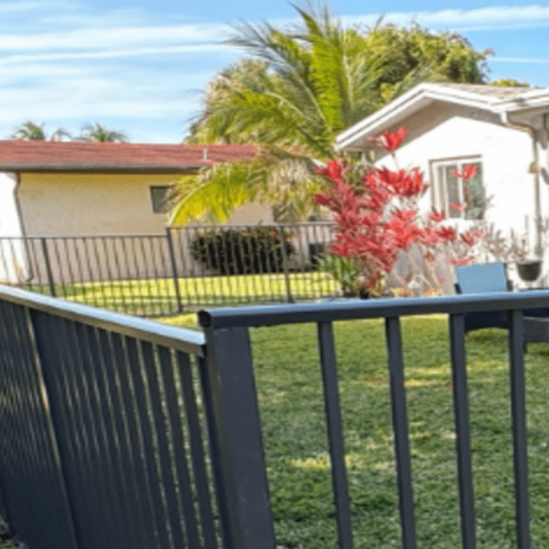 Bronze Aluminum Puppy Fence