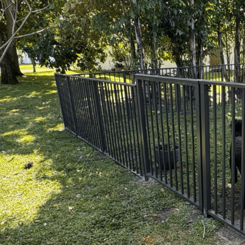 Bronze Aluminum Puppy Fence