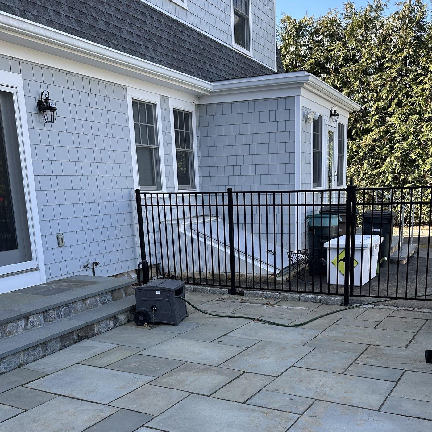 Aluminum and Vinyl Pool Fence Install