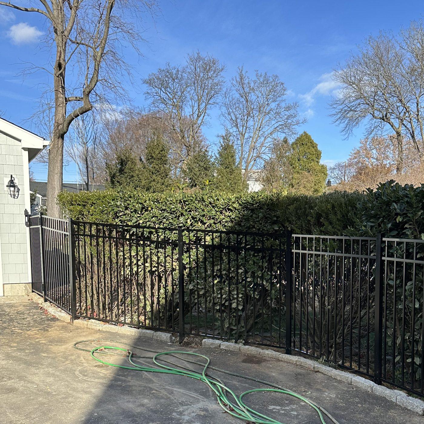 Aluminum and Vinyl Pool Fence Install