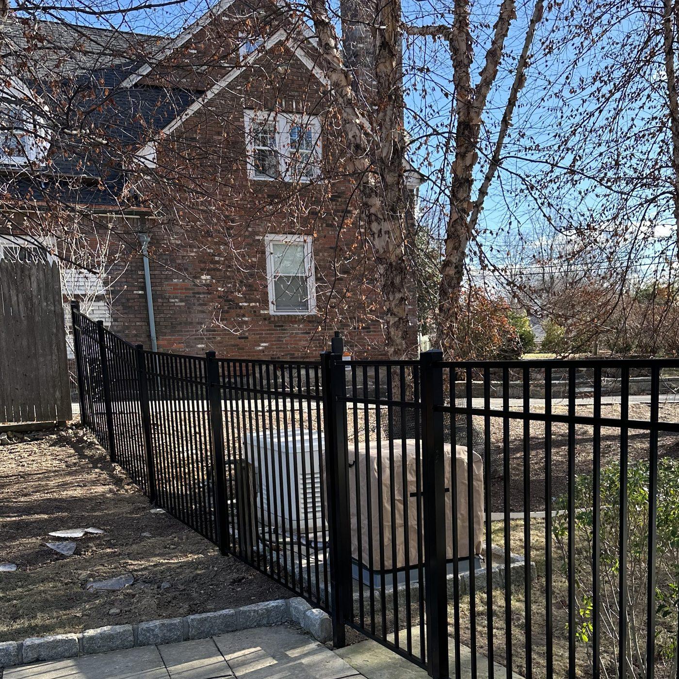 Aluminum and Vinyl Pool Fence Install