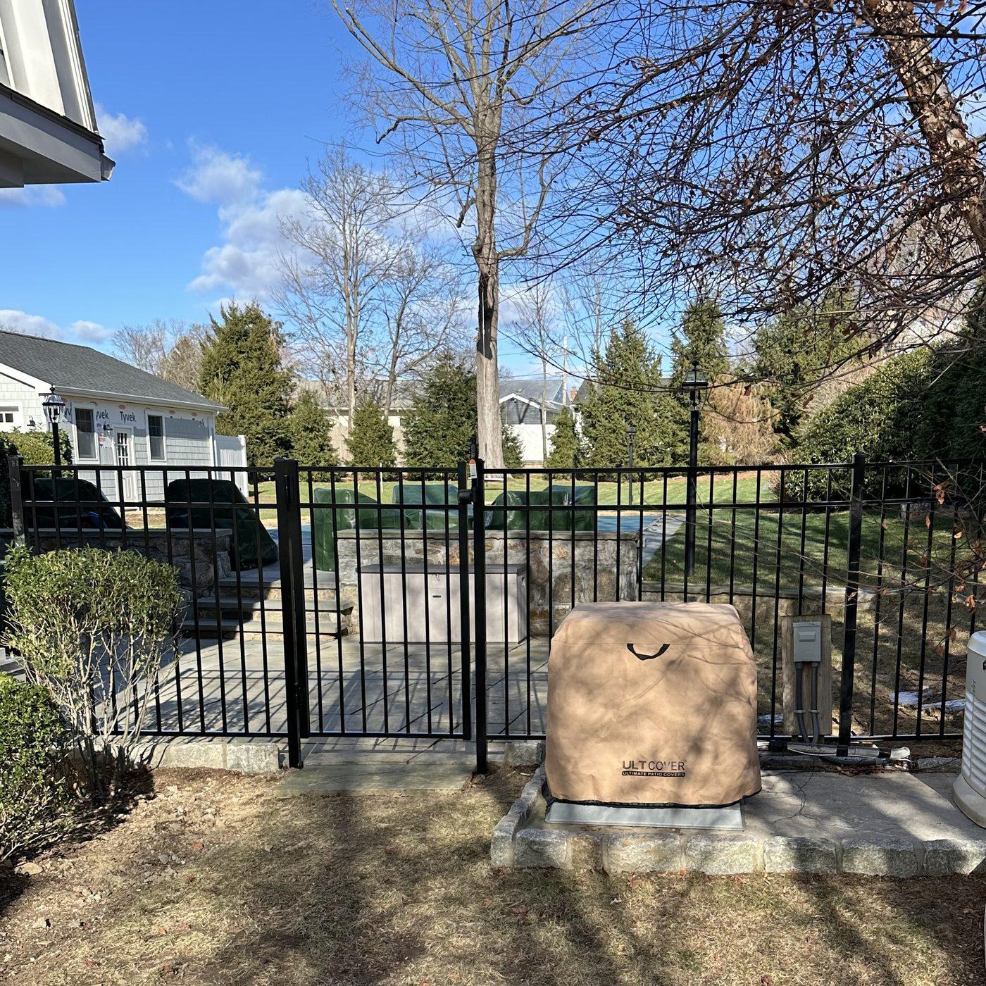 Aluminum and Vinyl Pool Fence Install