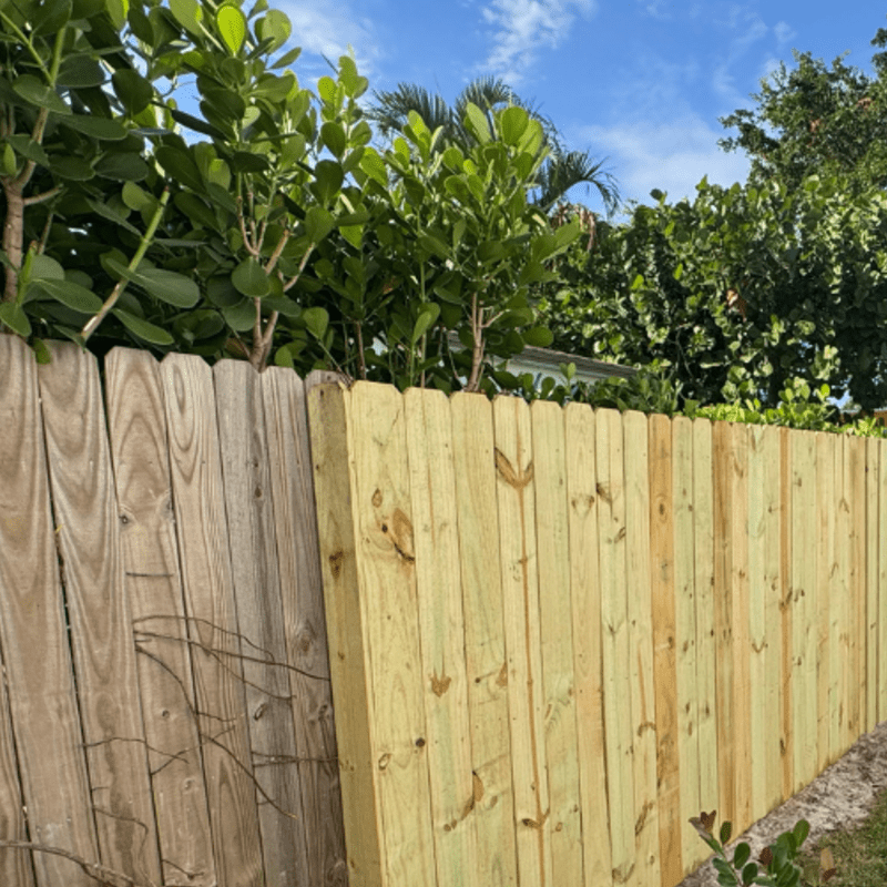 Mixed Material Fence