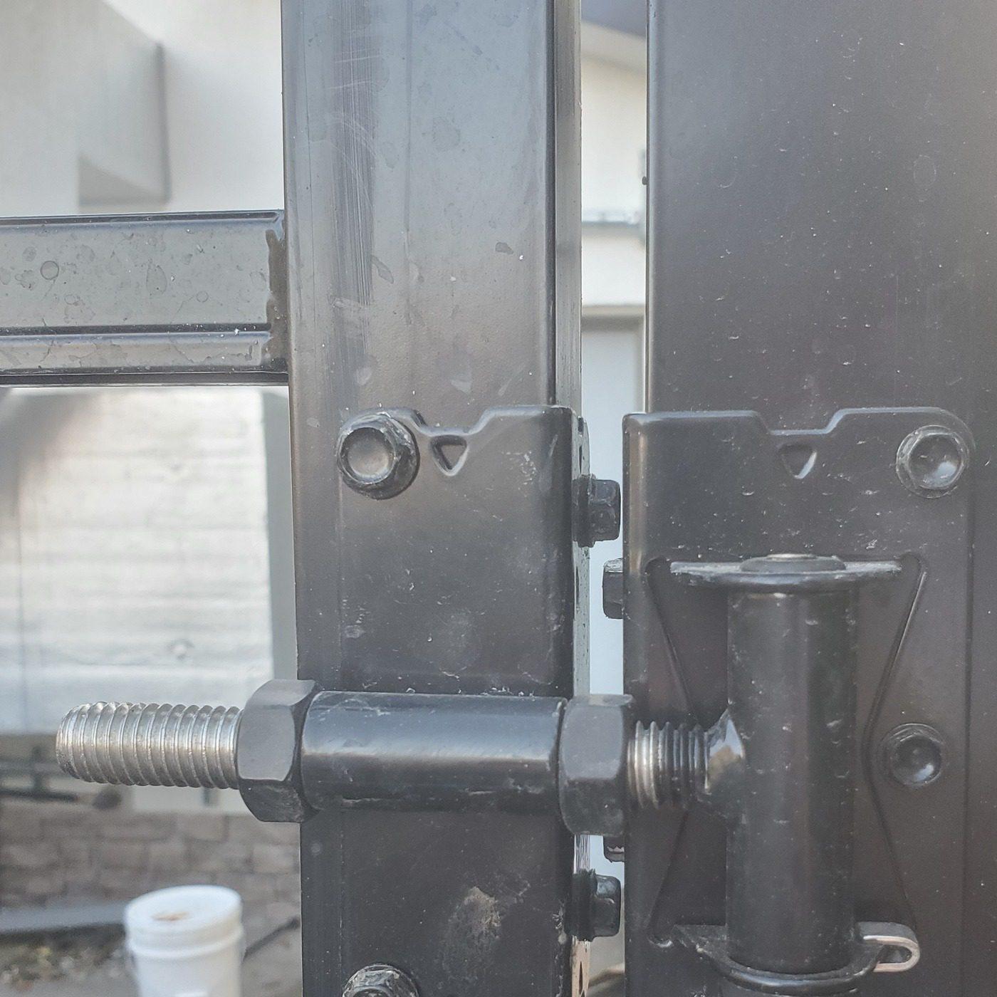 Commercial 6ft Black Ornamental Fence Installation