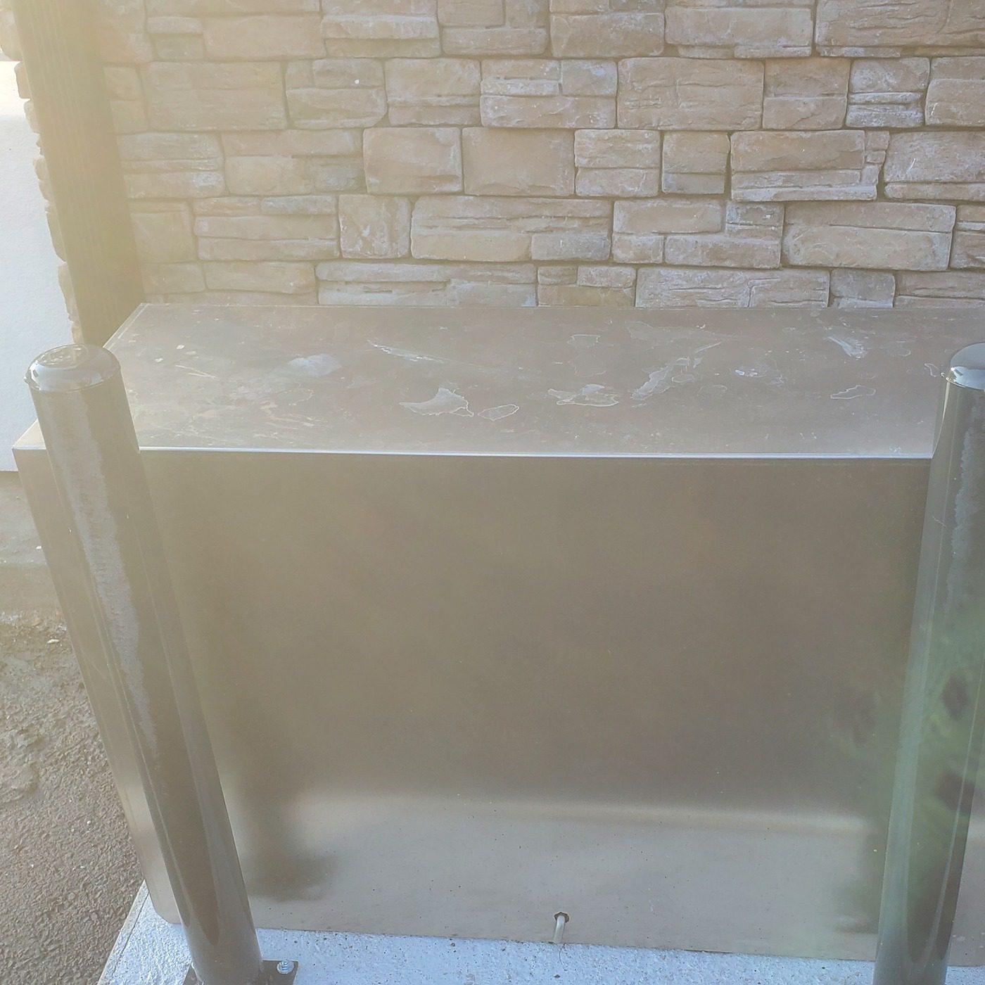 Commercial 6ft Black Ornamental Fence Installation