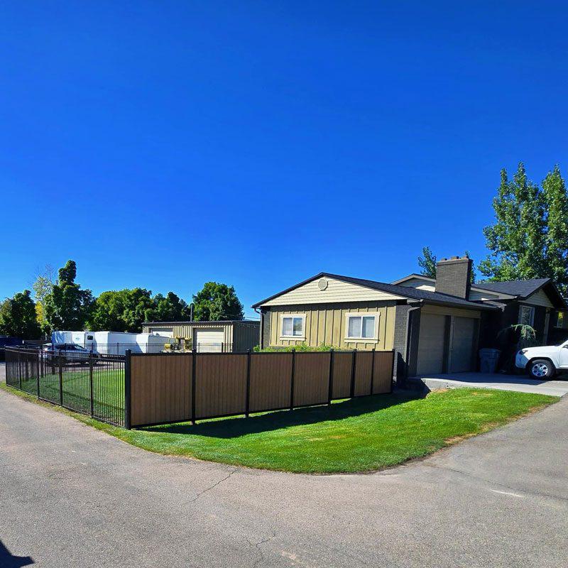 Composite Privacy Fence Installation