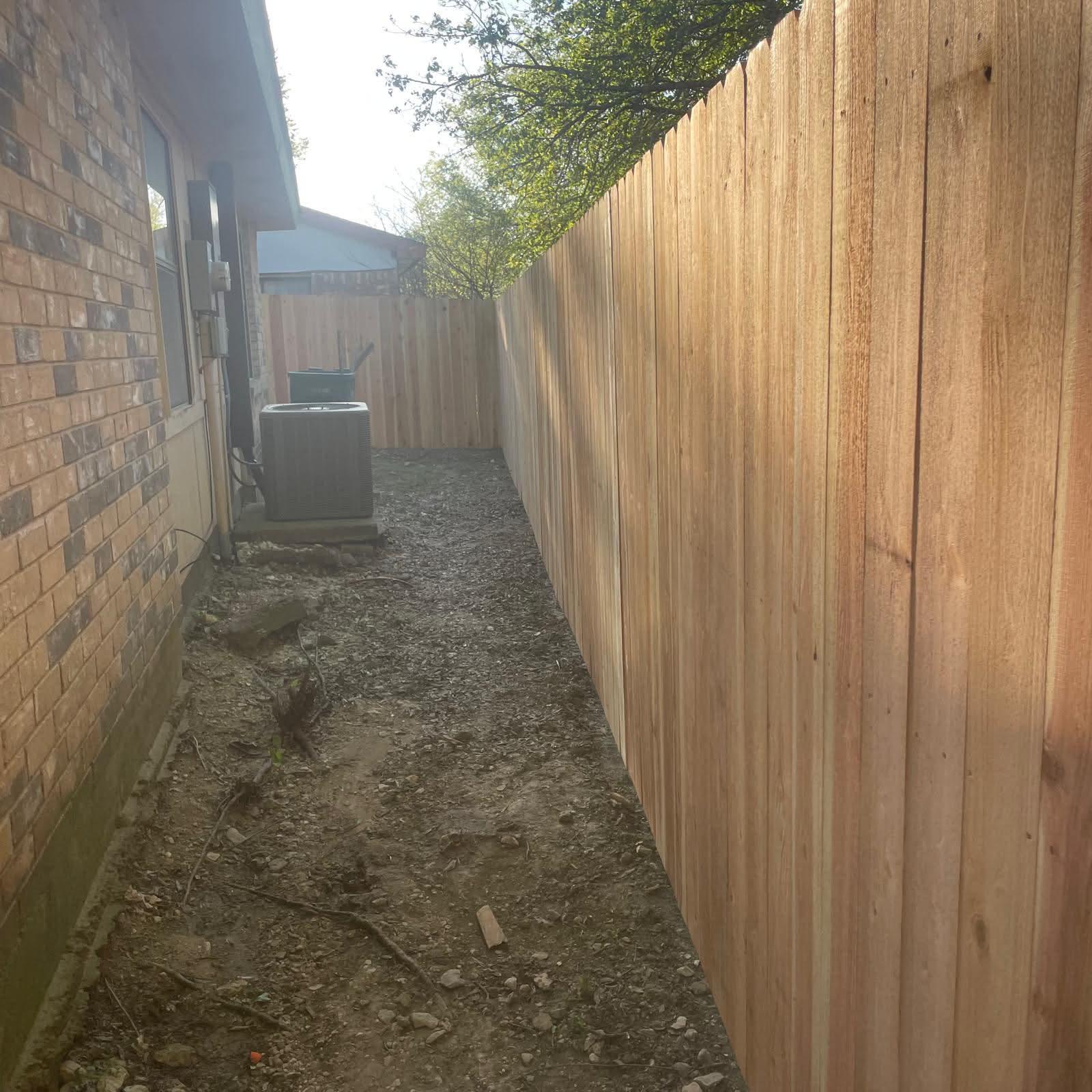 6’ Side-by-Side Cedar Fence Install