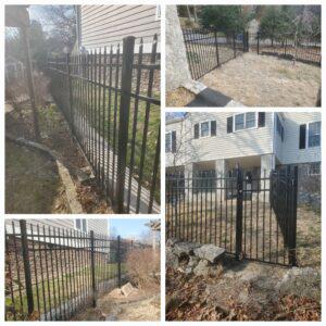 5 ft speartop aluminum fence installed by Top Rail Fence
