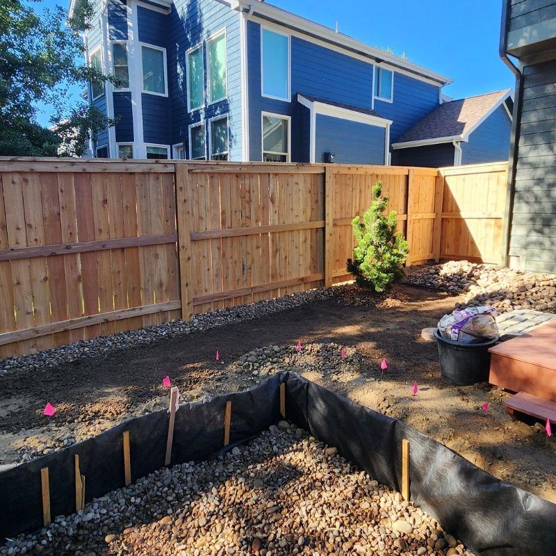 wood privacy fence installed by Top Rail Fence