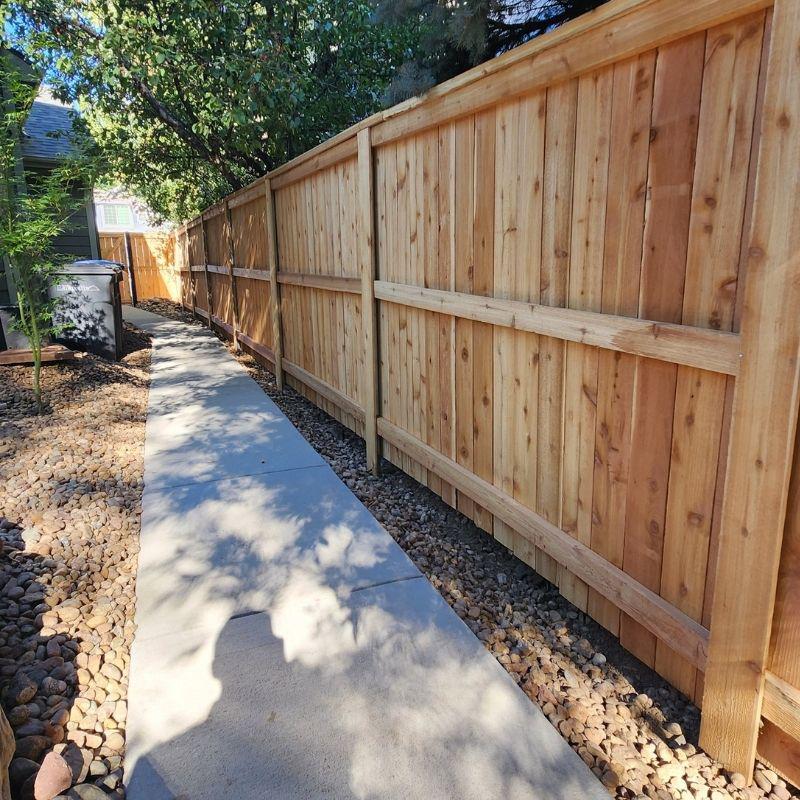 Cedar Privacy Fence Installation