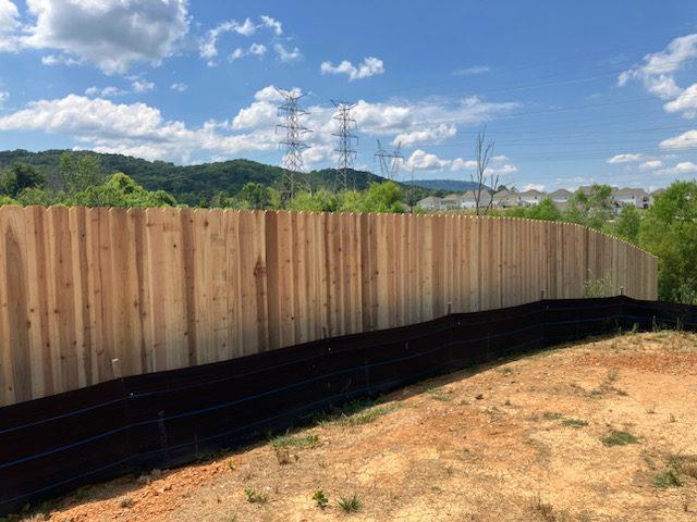 cedar stockade fence