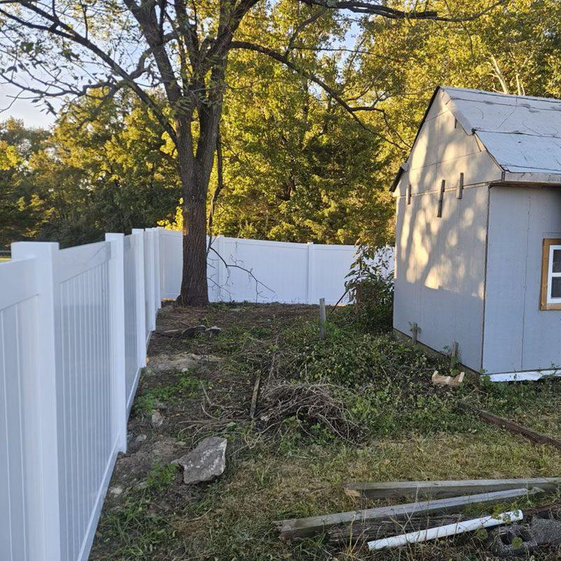 Aluminum Pool & Vinyl Privacy Fence Installation