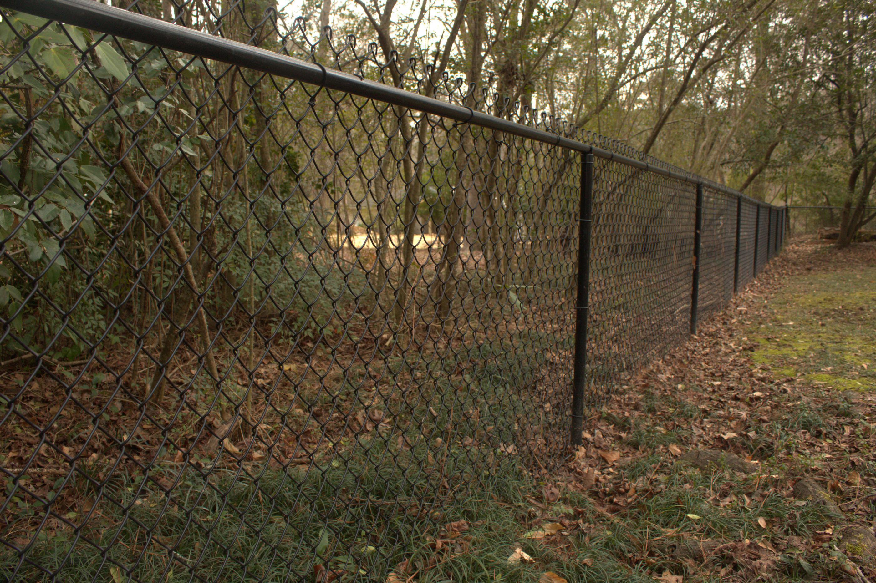 4' Aluminum & Black Chain Link Fence