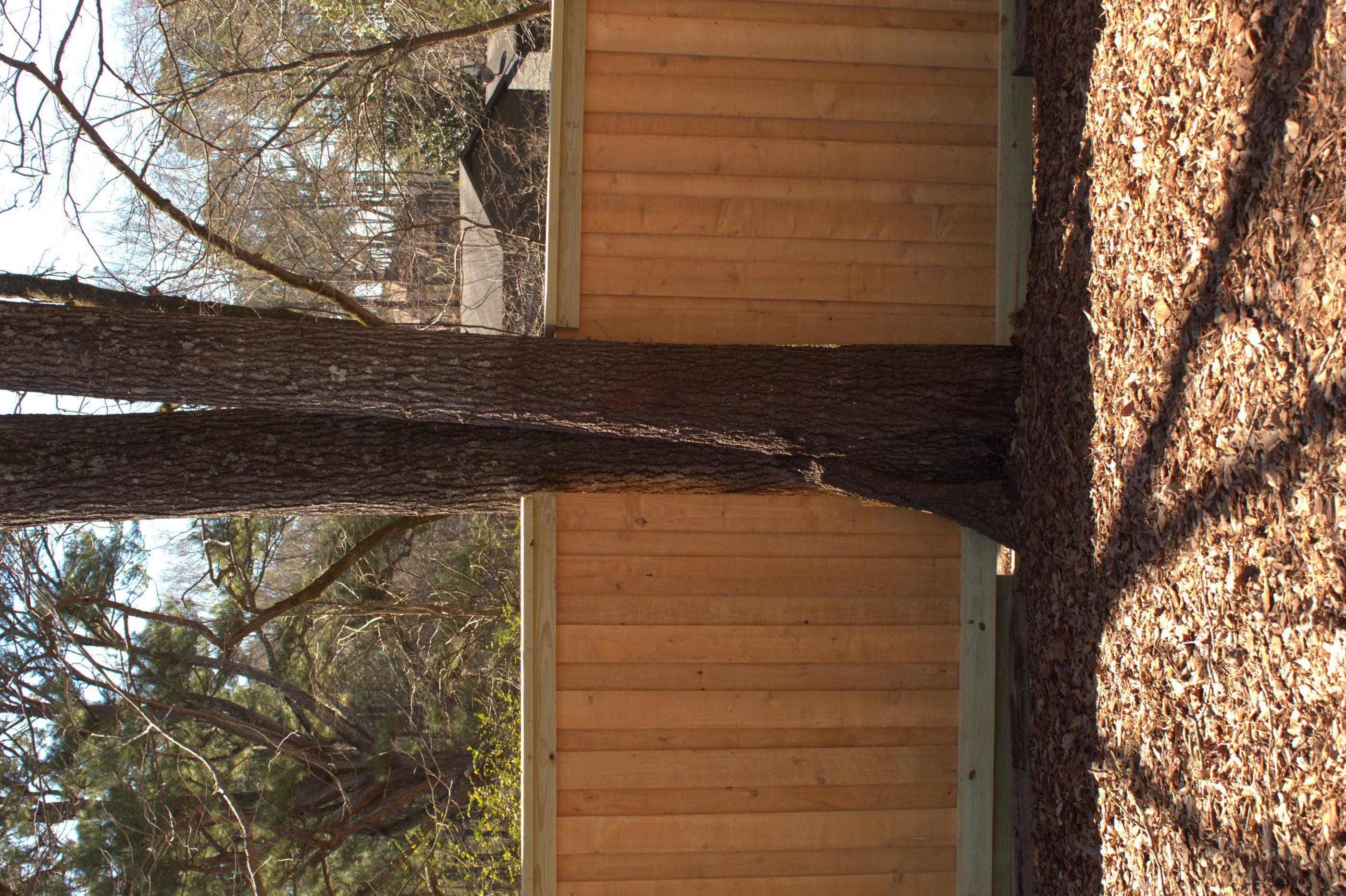 wood board on board fence installed by top rail fence