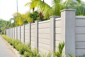 Fiber cement board fence