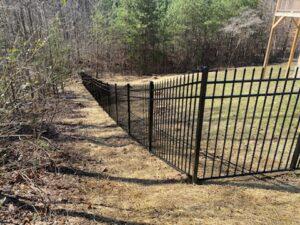 Aluminum fence installed by Top Rail Fence