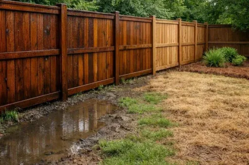 birmingham-fence-wood-wet-dry-ground-planning/