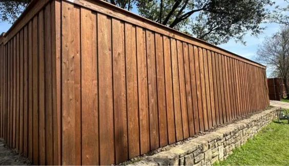 Privacy board on board fence