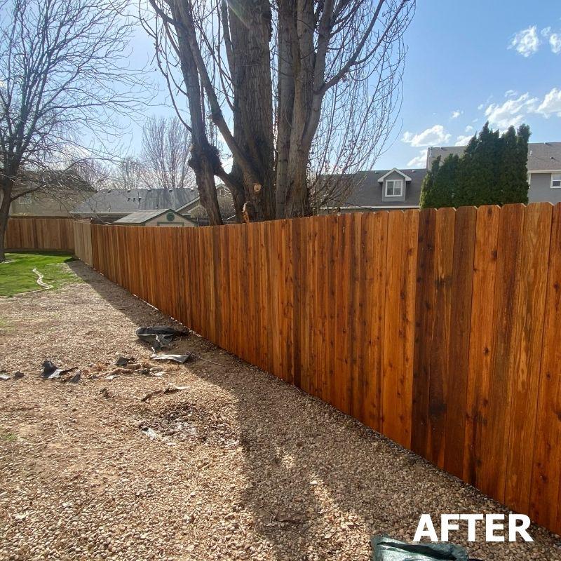 Cedar Privacy Fence Installation