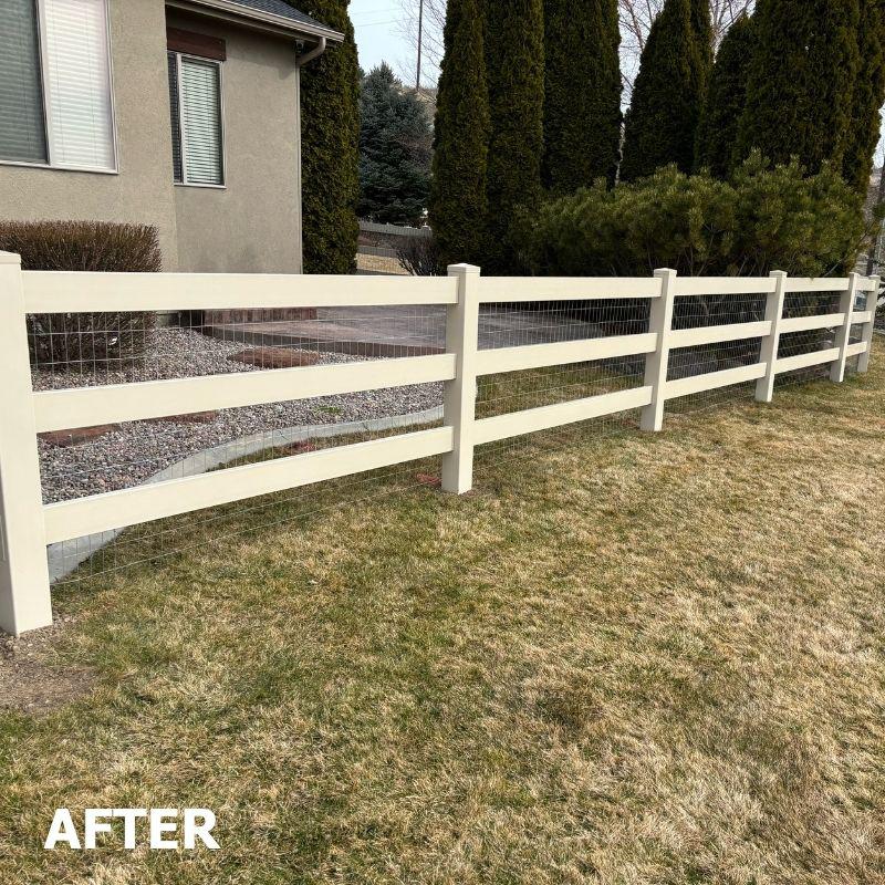 ranch rail welded wire fence