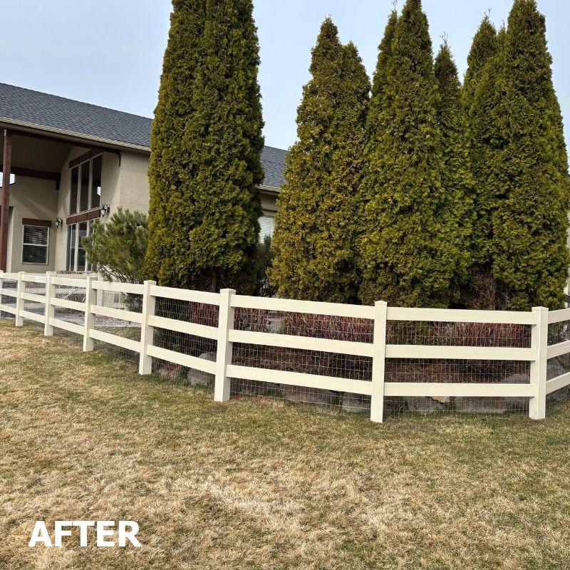 ranch rail welded wire fence
