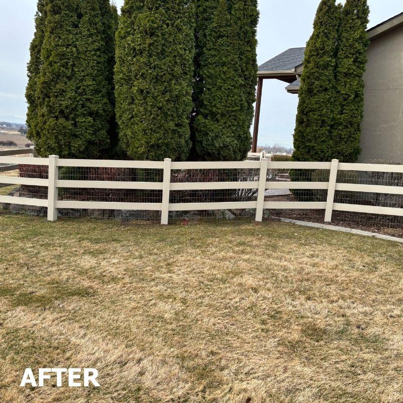 ranch rail welded wire fence