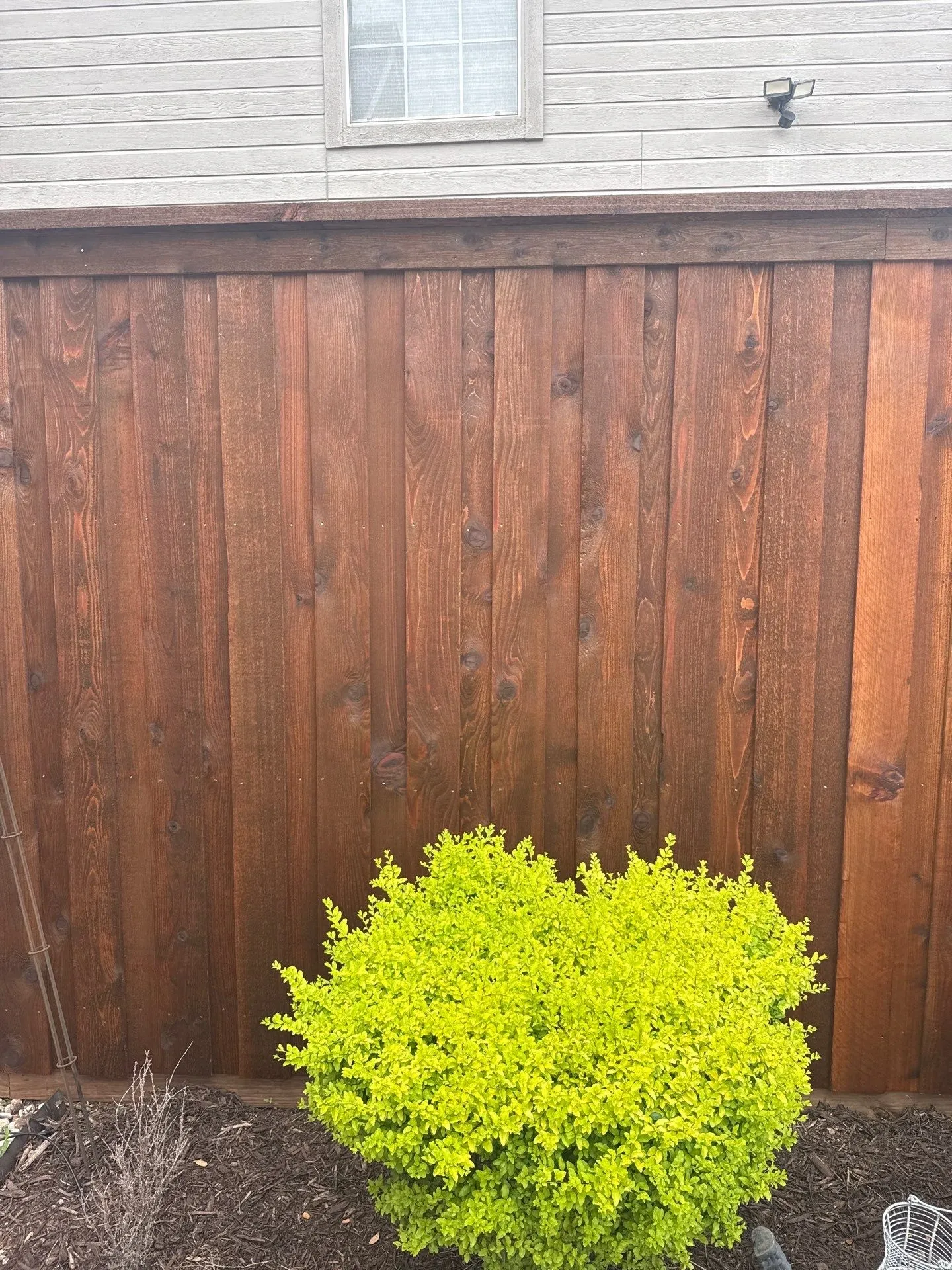 board on board fence installed by top rail fence