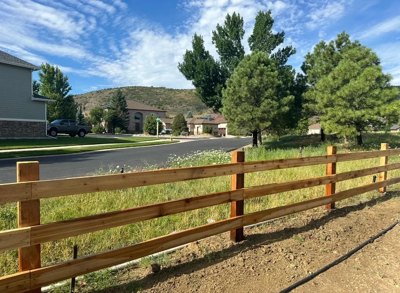 cedar ranch rail fence