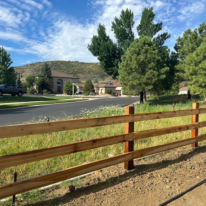 Cardel Ranch Post and Rail Wood fence