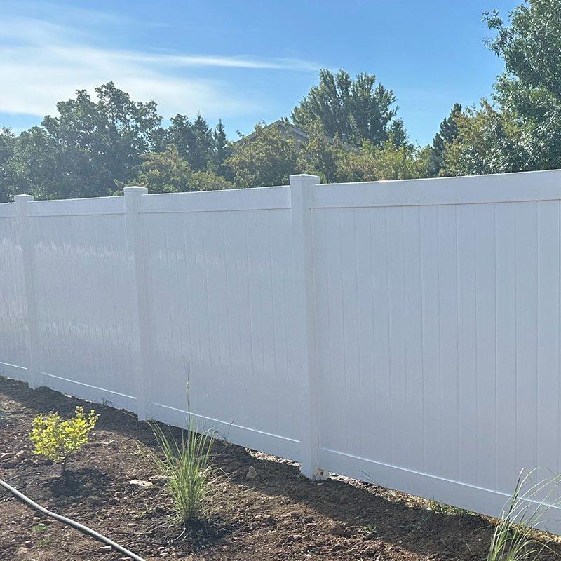 Wood Rail & Vinyl Privacy Fence Installation