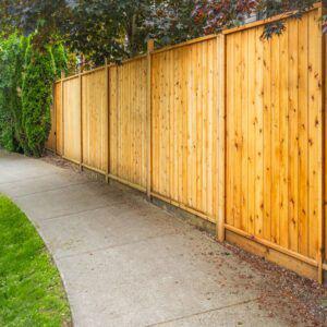 cedar wood privacy fence