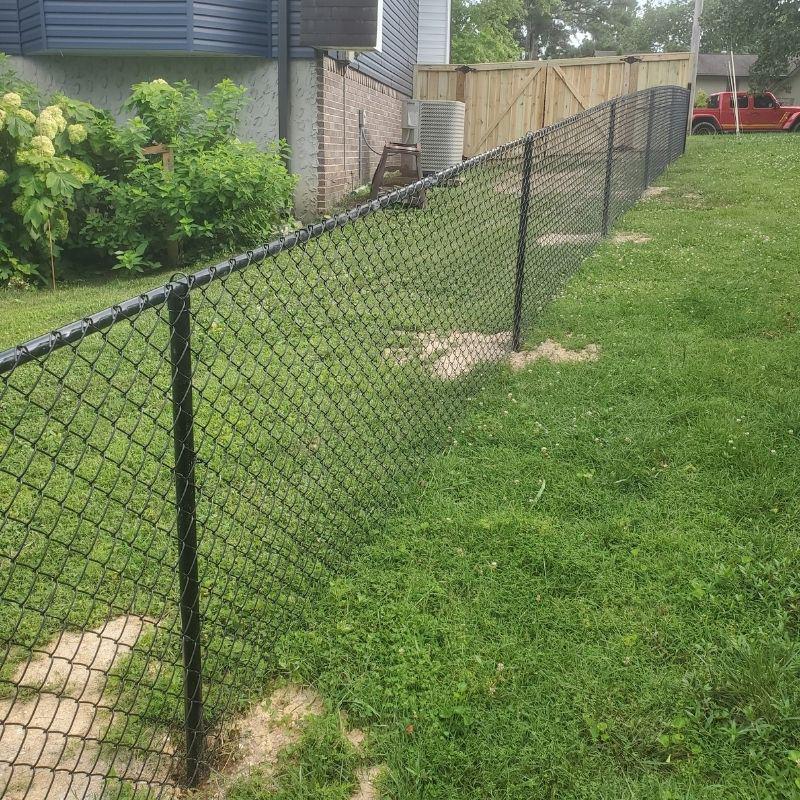 Chain Link & Charleston Wood Fence Installation