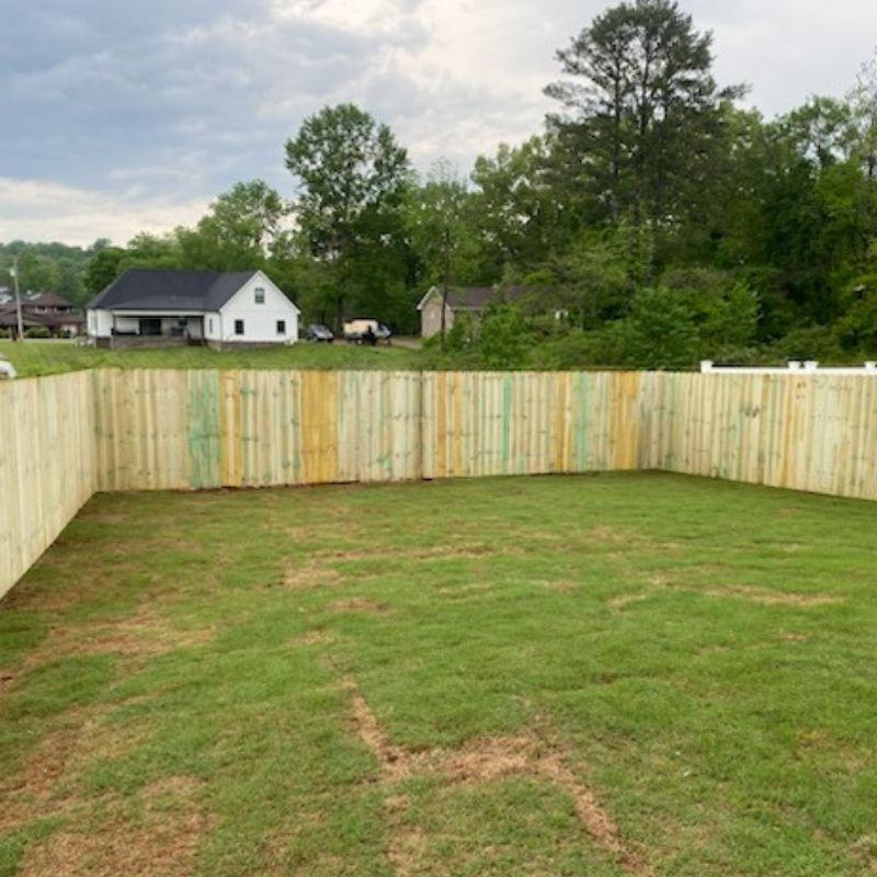 Pressure Treated Pine Wood Privacy Fence