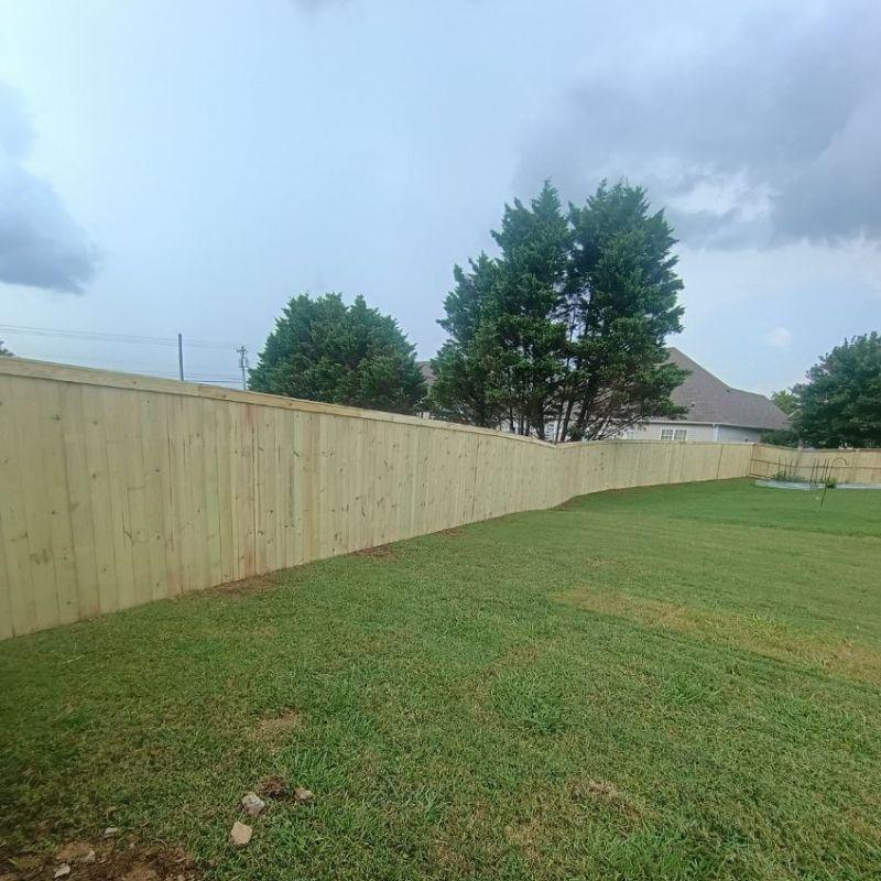 Wood Privacy Fence Installation
