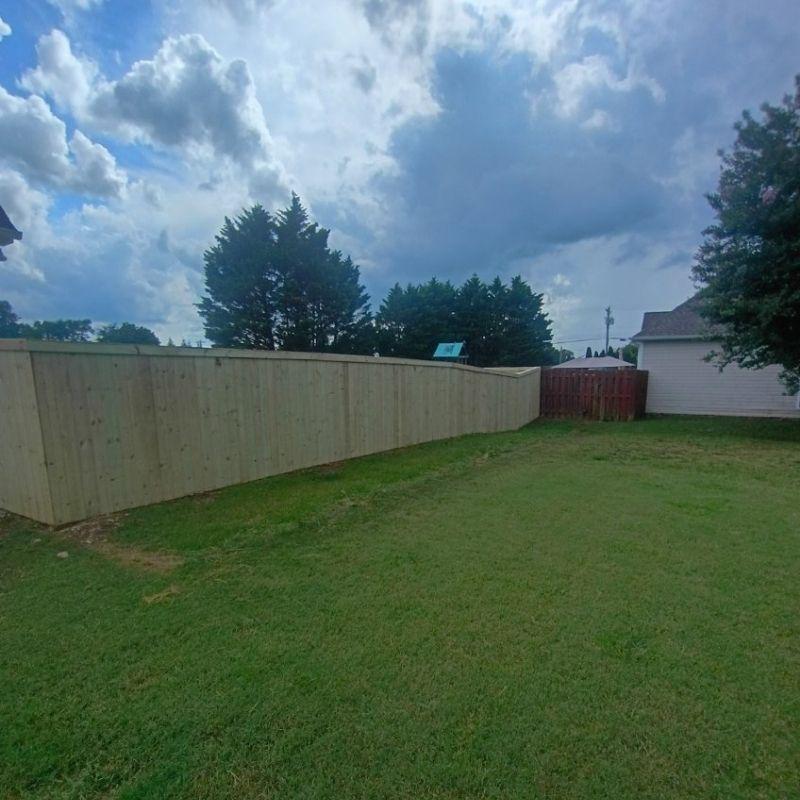 Wood Privacy Fence installed by Top Rail Fence