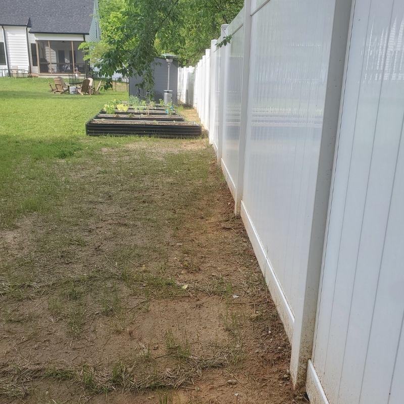 Vinyl Privacy Fence Installation by Top Rail Fence