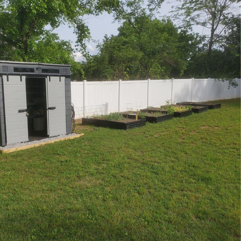 Vinyl Privacy Fence Installation by Top Rail Fence