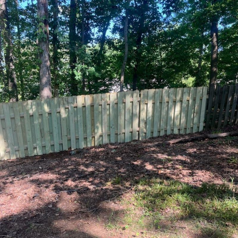 Wood Shadowbox Fence Repair