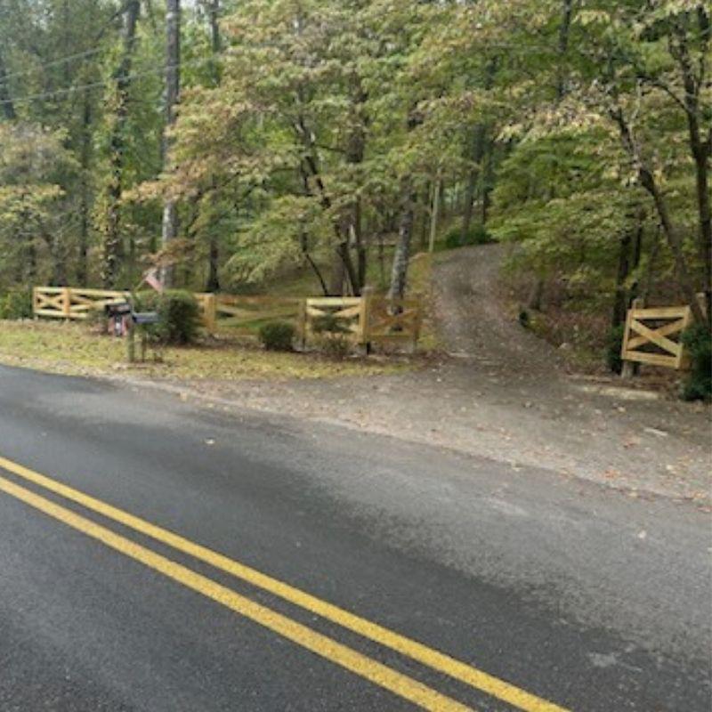 Wood fence installed by Top Rail Fence