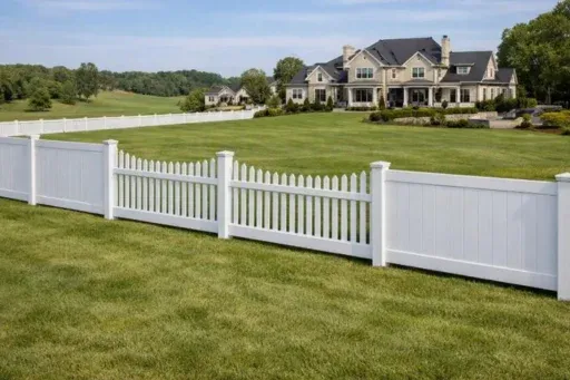 How Columbia homeowners can use vinyl fence proportions to give large properties a more balanced appearance