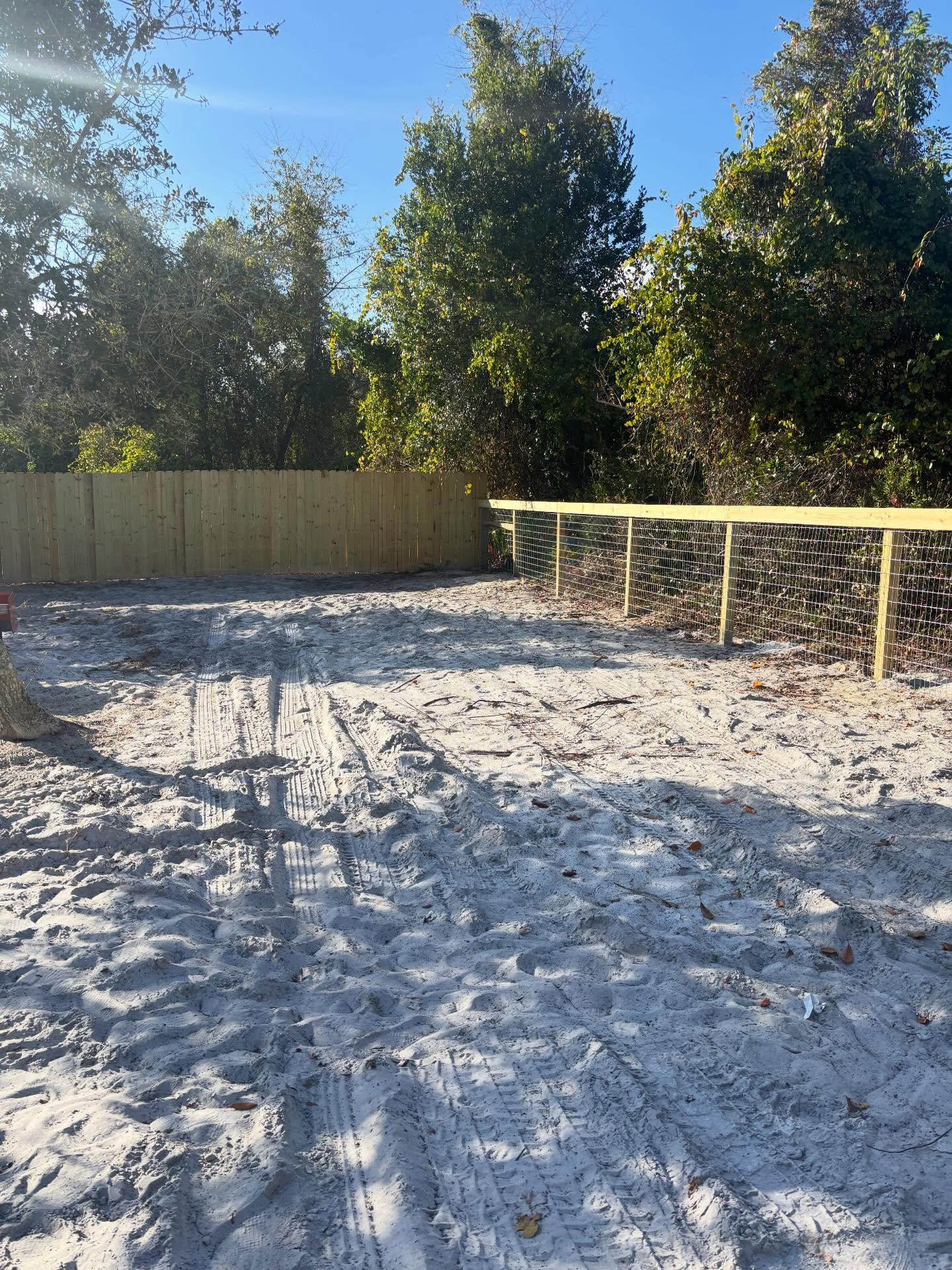 hogwire fence installed by top rail fence