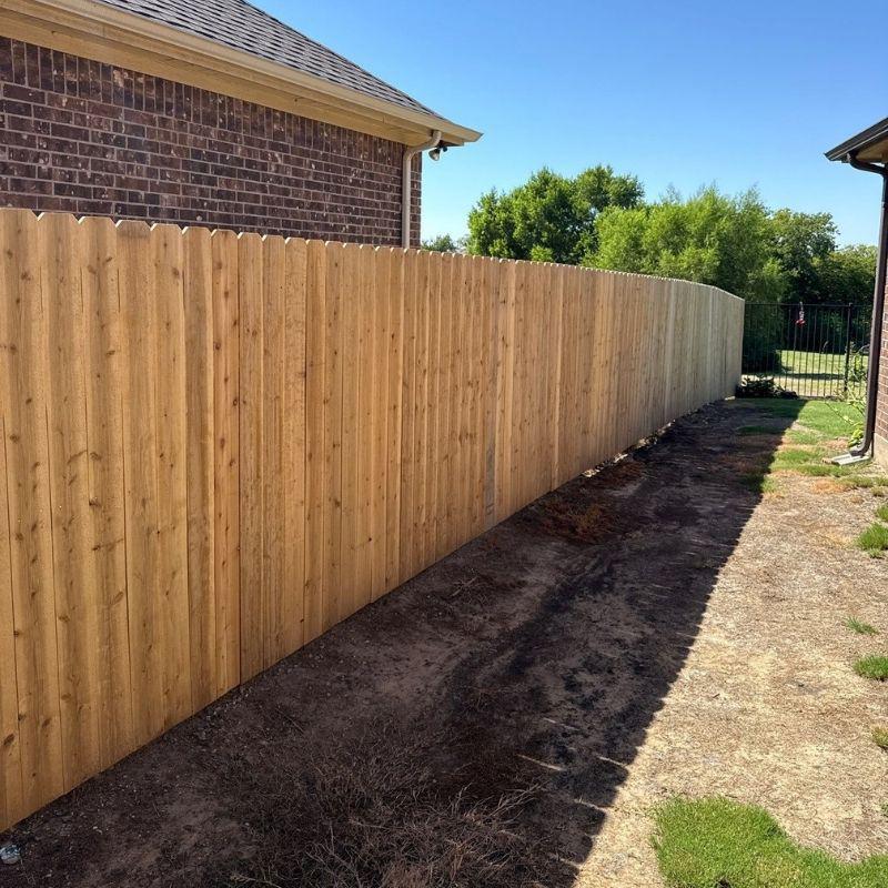 side by side fence installed by top rail fence