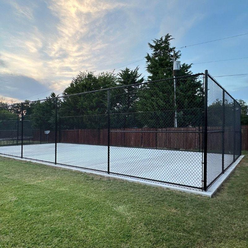 10-Foot Commercial Chain Link Fence Installation