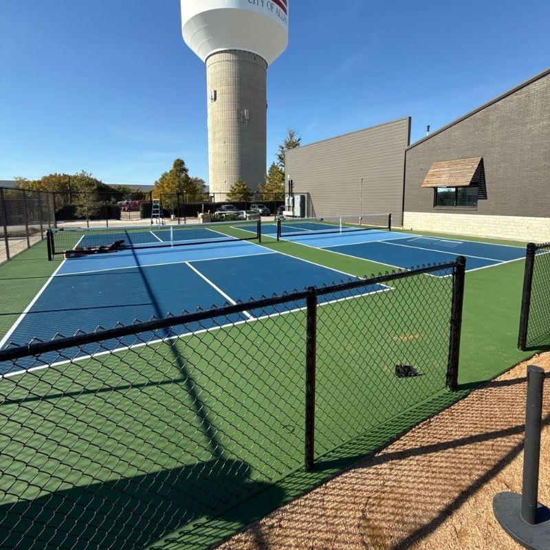 Dual-height Black Chain Link Fence 